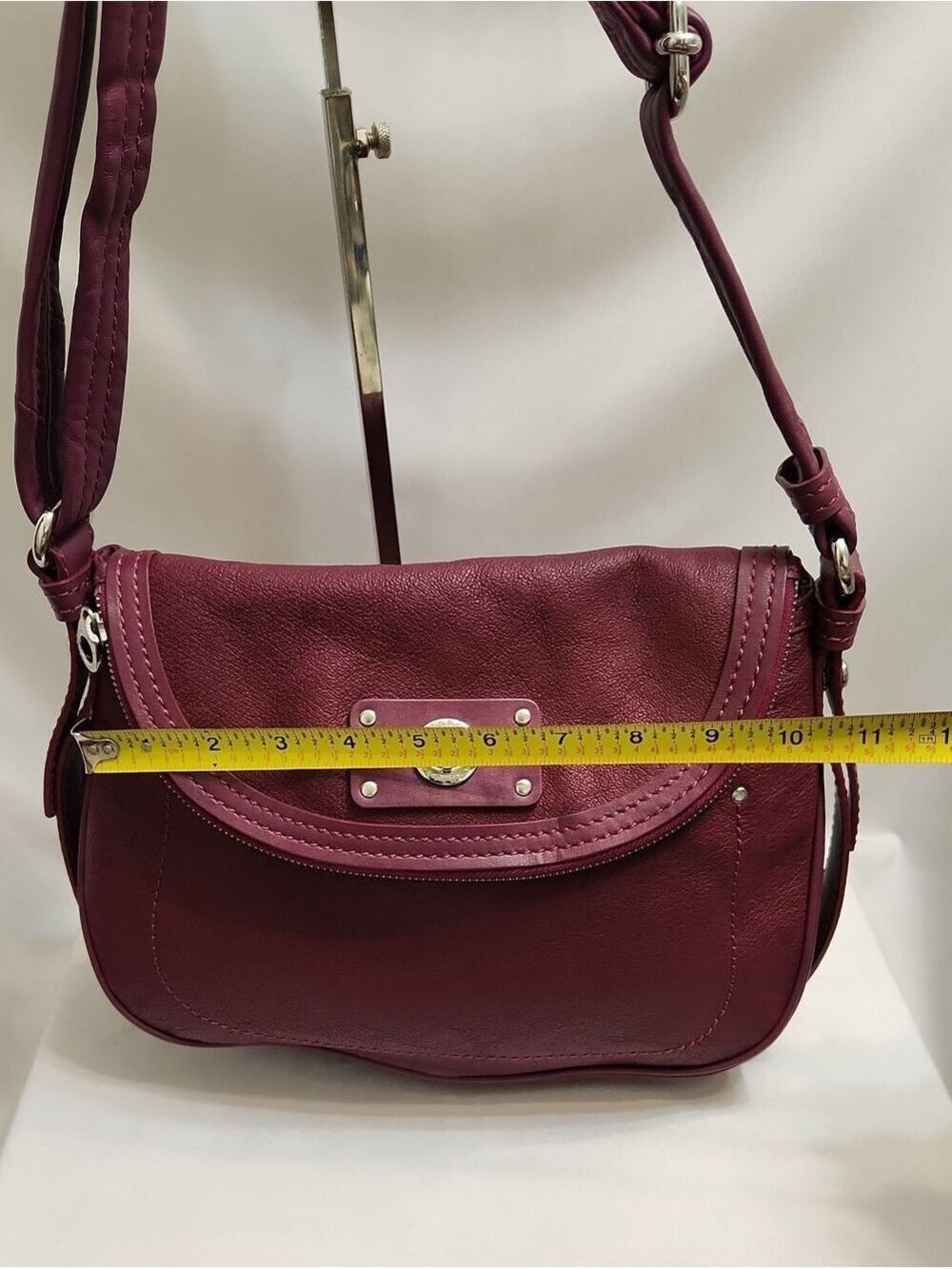 Marc By Marc Jacobs Classic Q Natasha Deep Burgundy Leather Shoulder Bag - Picture 16 of 16